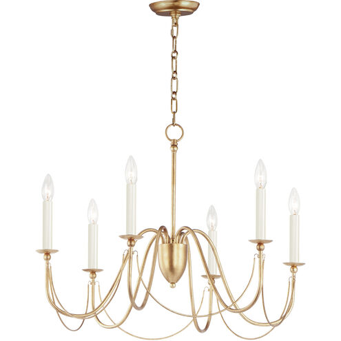 Plumette 6 Light 28.00 inch Chandelier