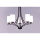 Deven 5 Light 24 inch Oil Rubbed Bronze Single-Tier Chandelier Ceiling Light