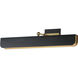 Miles LED 24 inch Black and Natural Aged Brass Wall Sconce Wall Light