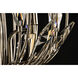 Bouquet 6 Light 25 inch Polished Nickel/Gold Leaf Multi-Light Pendant Ceiling Light