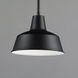Pier M 1 Light 10.25 inch Black Outdoor Pendant