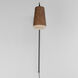 Scout LED 6 inch Weathered Wood and Tan Leather Wall Sconce Wall Light