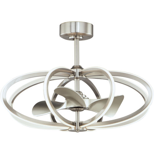 Solstice 21.75 inch Satin Nickel Fandelight