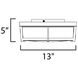 Rogue 2 Light 13 inch Black Flush Mount Ceiling Light