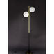Vesper 69 inch 60.00 watt Satin Brass/Black Floor Lamp Portable Light