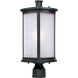 Terrace 1 Light 19.25 inch Bronze Outdoor Pole/Post Mount in Frosted Seedy
