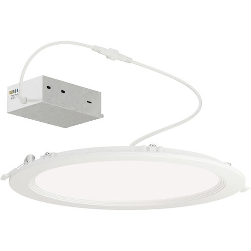 Slim Baffle LED 9 inch White Flush Mount Ceiling Light