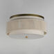 Seacliff 2 Light 16 inch Natural Aged Brass Flush Mount Ceiling Light