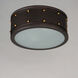 Trestle 2 Light 13 inch Oil Rubbed Bronze and Antique Brass Flush Mount Ceiling Light