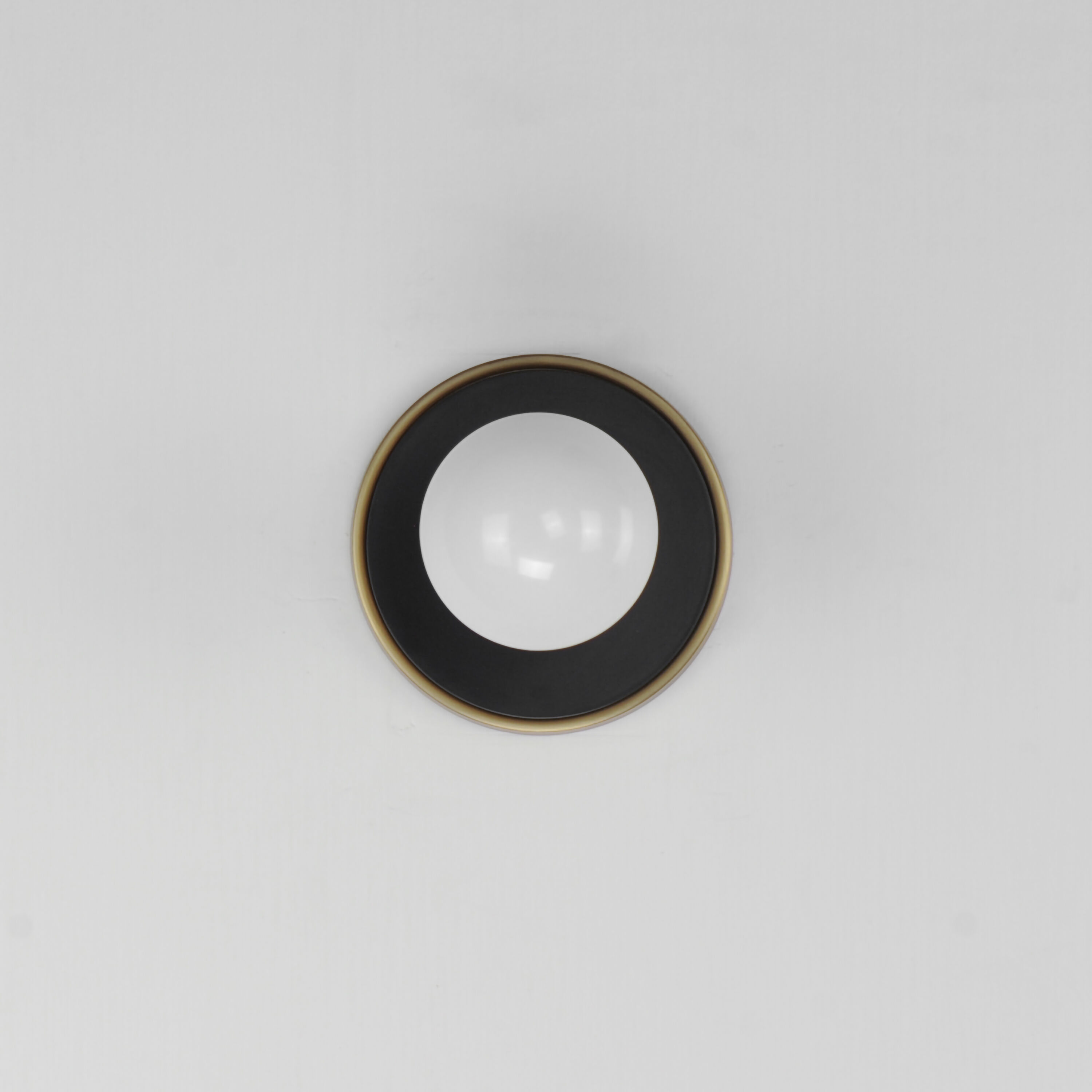 Hollywood 1 Light 5 inch Black and Natural Aged Brass ADA Wall Sconce Wall Light in Bulb Not Included