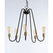 Haven 5 Light 24 inch Oil Rubbed Bronze/Antique Brass Single-Tier Chandelier Ceiling Light in Oil Rubbed Bronze and Antique Brass