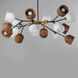 Akimbo LED 60.75 inch Dark Bronze and Antique Brass Multi-Light Pendant Ceiling Light