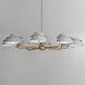 Lucas 8 Light 47.75 inch Natural Aged Brass Chandelier Ceiling Light