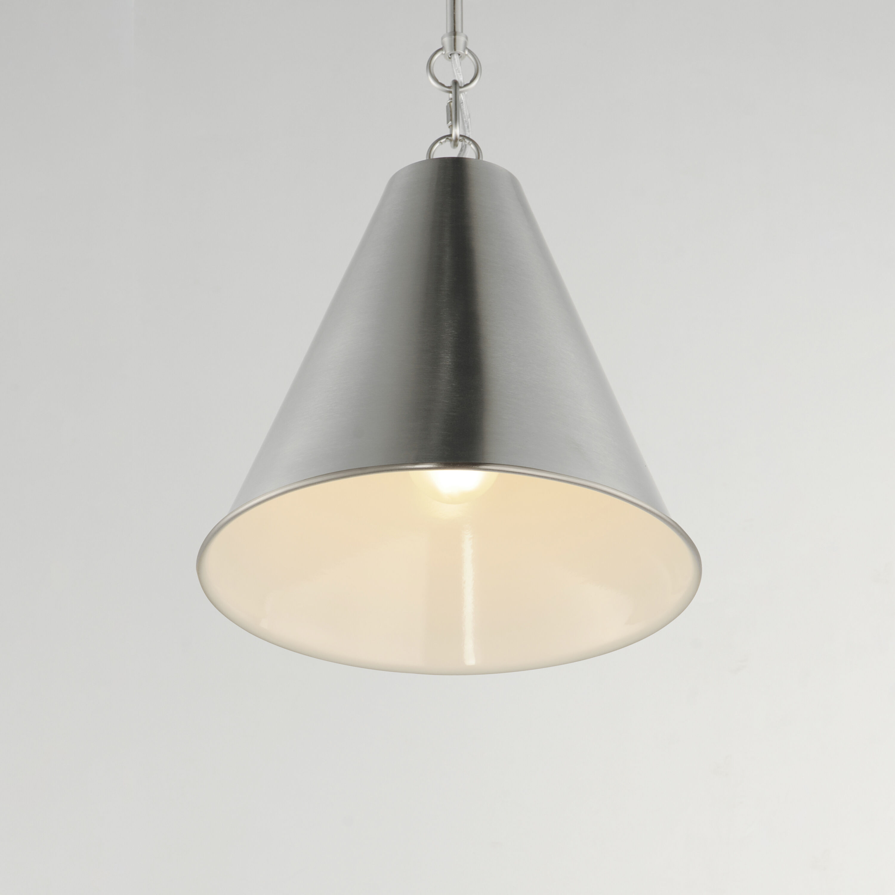 Veritas 1 Light 12 inch Satin Nickel Single Pendant Ceiling Light