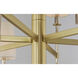 Uptown 8 Light 36 inch Satin Brass and Polished Nickel Chandelier Ceiling Light