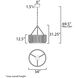 Jolie LED 34 inch Natural Aged Brass Chandelier Ceiling Light