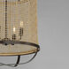 Cestino 4 Light 19 inch Antique Bronze Single Pendant Ceiling Light