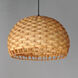 Tahiti 1 Light 20 inch Black Single Pendant Ceiling Light