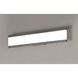 Visor LED 24 inch Black Bath Vanity Wall Light