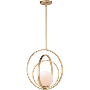 Coronet 1 Light 18 inch Satin Brass Single Pendant Ceiling Light