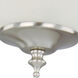 San Gabriel 3 Light Incandescent Satin Nickel Ceiling Fan Light Kit
