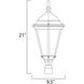 Westlake 1 Light 21 inch Black Outdoor Pole/Post Mount