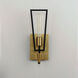 Wings 1 Light 5 inch Black and Satin Brass ADA Wall Sconce Wall Light