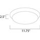 Low Profile LED 11.75 inch Bronze Flush Mount Ceiling Light
