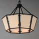 Montauk 4 Light 24 inch Black Chandelier Ceiling Light
