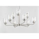 Acadia 9 Light 34.75 inch Satin Nickel Chandelier Ceiling Light