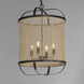Cestino 4 Light 19 inch Antique Bronze Single Pendant Ceiling Light