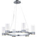 Silo 6 Light 27 inch Polished Chrome Single-Tier Chandelier Ceiling Light in Xenon