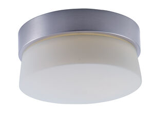 Flux LED 7 inch Satin Silver Flush Mount Ceiling Light