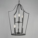 Arden 6 Light 20 inch Black Multi-Light Pendant Ceiling Light