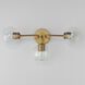 Knox 3 Light 24.25 inch Natural Aged Brass Bath Vanity Wall Light