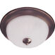 Essentials - 583x 2 Light 13.5 inch Oil Rubbed Bronze Flush Mount Ceiling Light