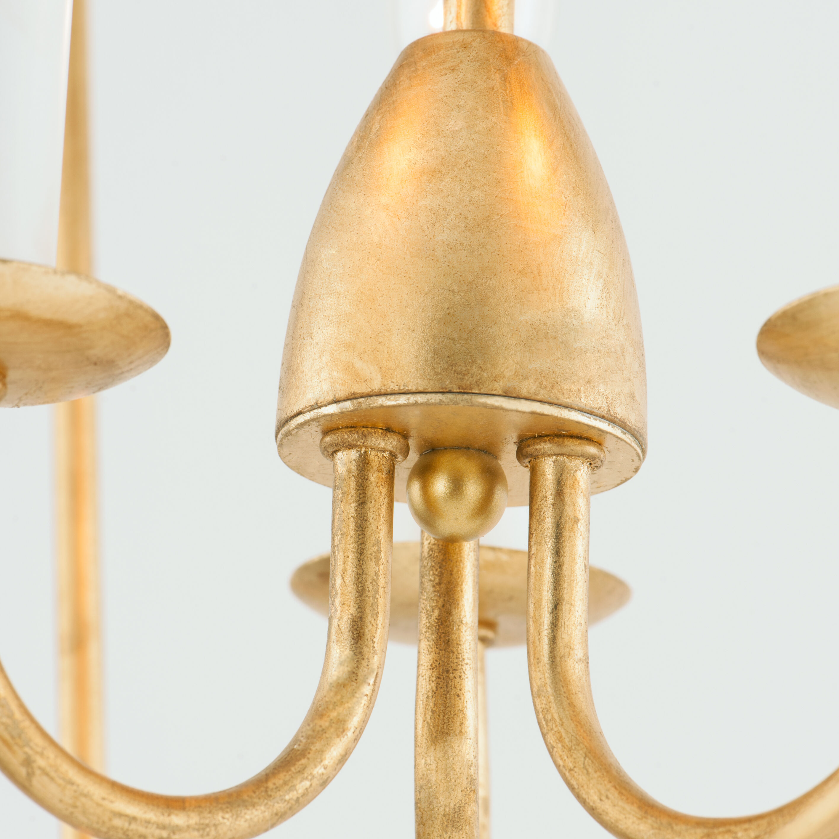 Plumette 3 Light 14 inch Gold Leaf Multi-Light Pendant Ceiling Light