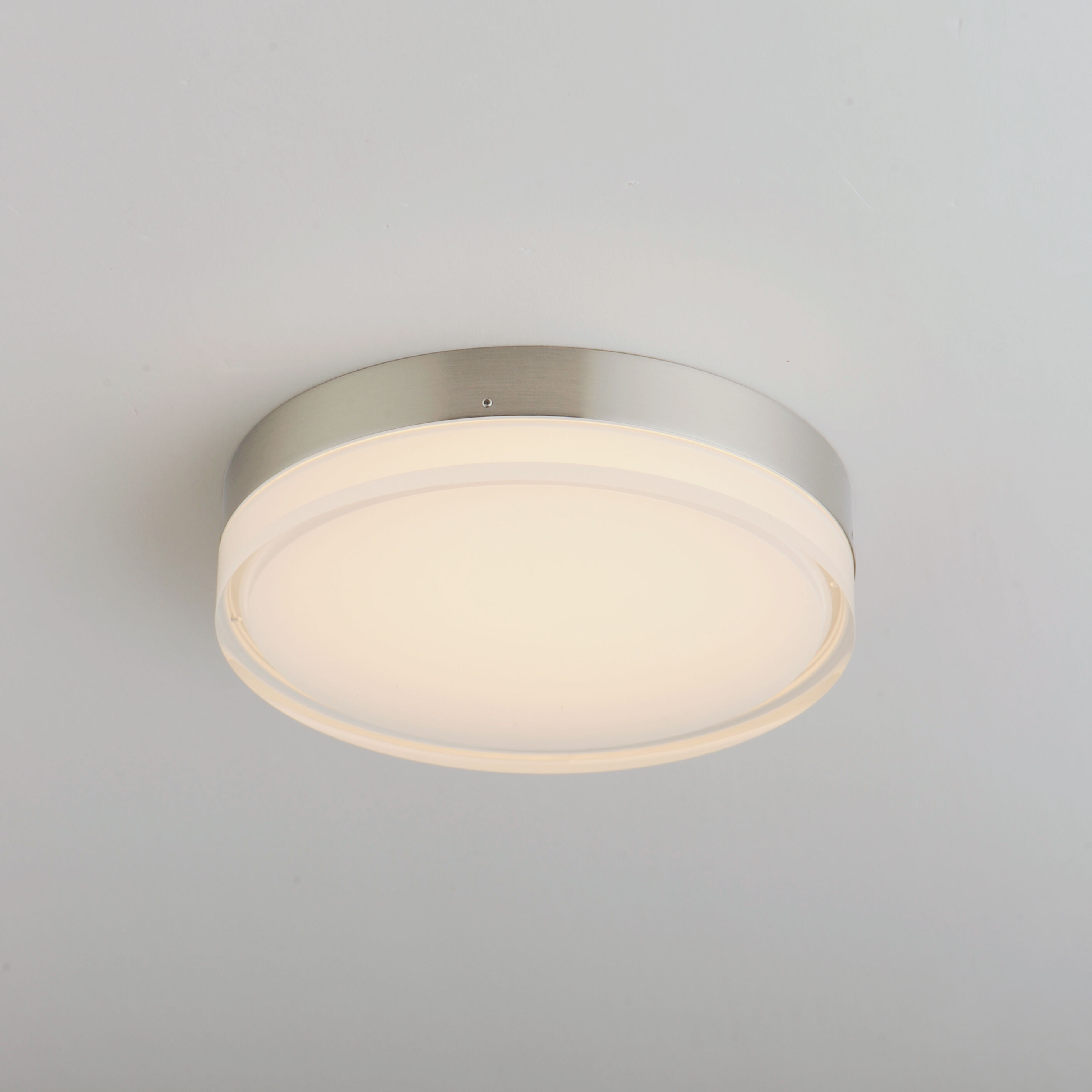 Illuminaire II LED 7 inch Satin Nickel Flush Mount Ceiling Light