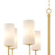 Town and Country 8 Light 34 inch Satin Brass Chandelier Ceiling Light