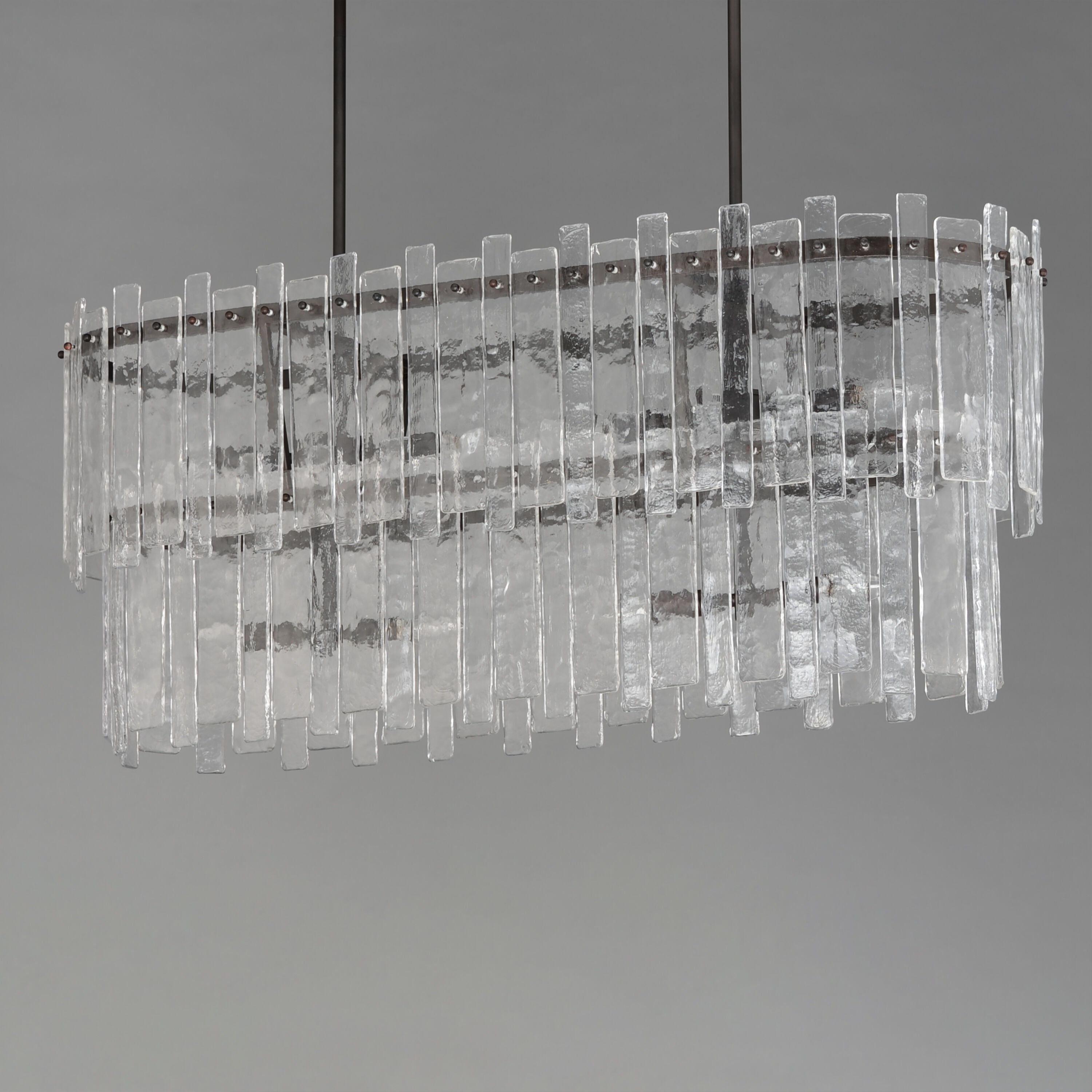 Warren Linear Pendant Ceiling Light in Dark Bronze