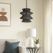 Krabi 1 Light 14 inch Black Single Pendant Ceiling Light