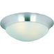 Essentials - 585x 3 Light 16.5 inch Satin Nickel Flush Mount Ceiling Light in Frosted