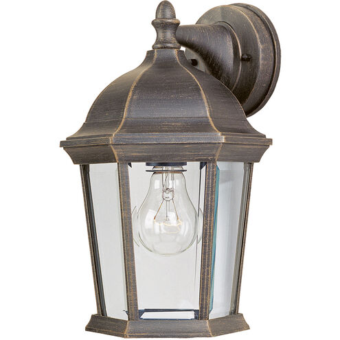 Builder Cast 1 Light 12 inch Rust Patina Outdoor Wall Mount