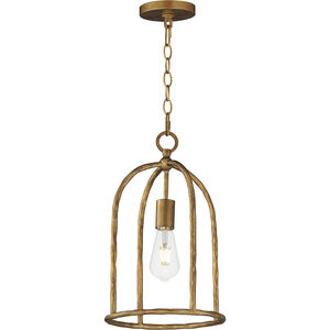 Martel 1 Light 10 inch Etruscan Gold Single Pendant Ceiling Light