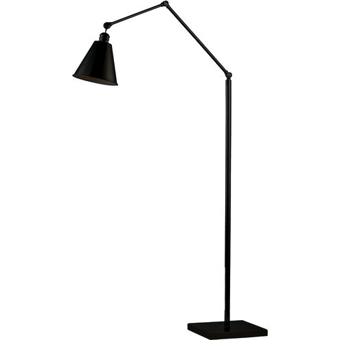 Library 55 inch 100.00 watt Black Floor Lamp Portable Light