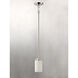 Dart 1 Light 4.5 inch Satin Nickel Mini Pendant Ceiling Light