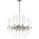 Divine 8 Light 23.5 inch Polished Nickel Chandelier Ceiling Light