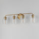 Honey 4 Light 30.5 inch Natural Aged Brass Bath Vanity Wall Light