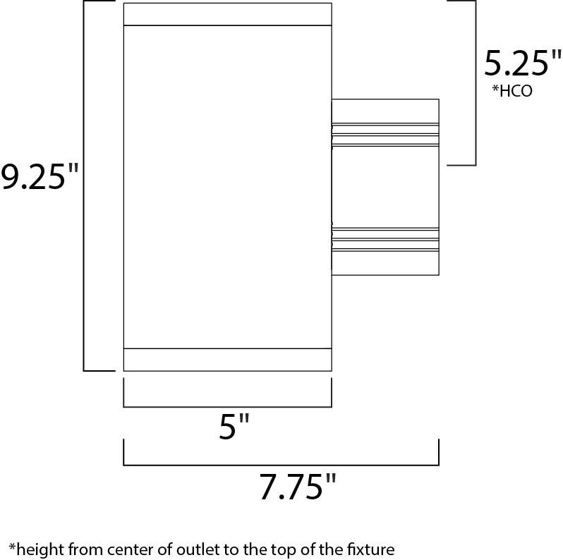 Lightray 1 Light 5 inch Architectural Bronze Wall Sconce Wall Light