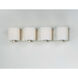 Wrap 4 Light 26.25 inch Satin Nickel Bath Vanity Wall Light
